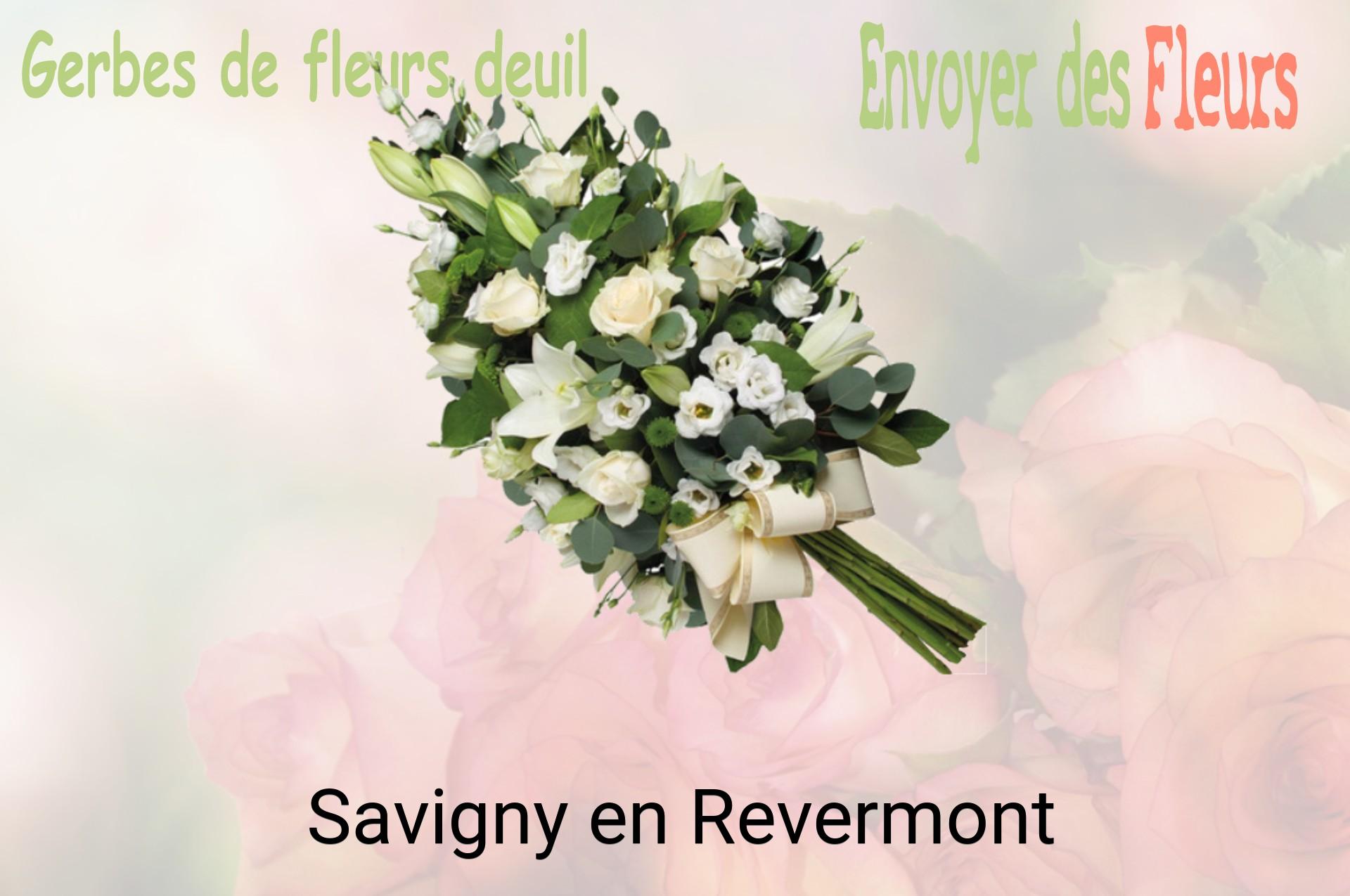 Gerbe de fleurs de deuil livrée à Savigny-en-Revermont